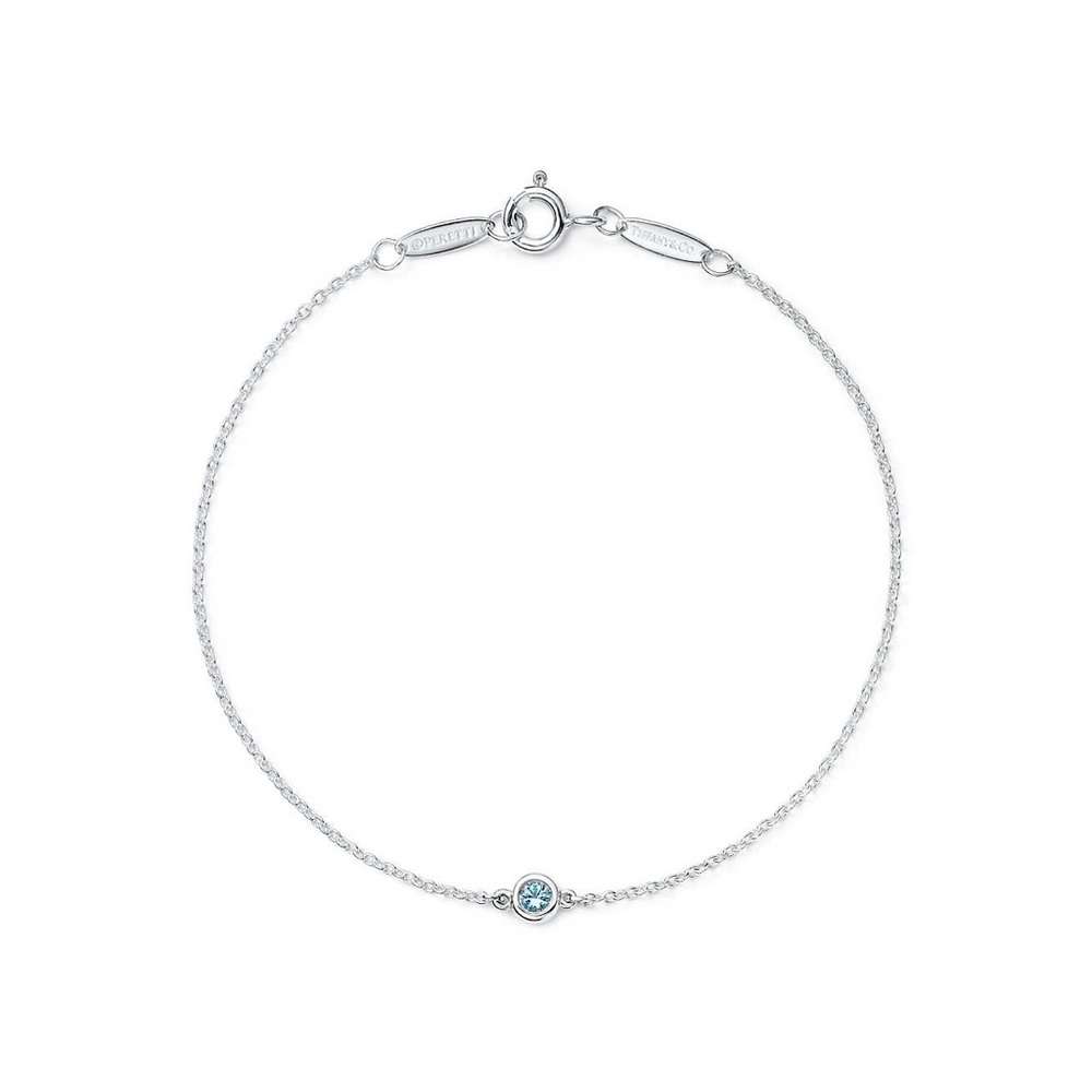 Tiffany & Co. Aquamarine Silver Bracelet